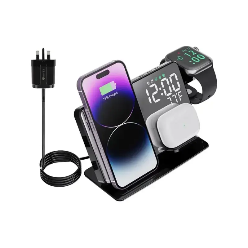 اتصال سه دستگاه به شارژر ایستاده multi function (4 in 1)